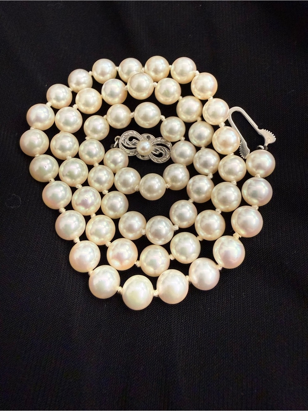 Mikimoto White Pearl Necklace - Timeless Elegance